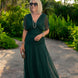 Luisa | Elegante vestido largo de fiesta con cuello en V