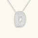 Bubble Initial Diamond Necklace