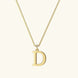 Therese Letter Initial Gold Necklace