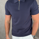 Polo Elegante Interlock Premium con Cremallera Lurea