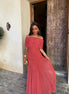 Toledo dress in light terracotta