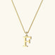 Therese Letter Initial Gold Necklace