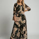 Vestido de gasa estampado