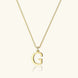 Therese Letter Initial Gold Necklace