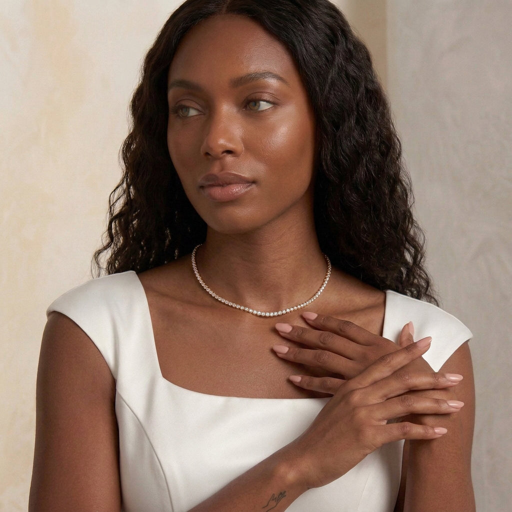 Isolde Diamond Tennis Necklace
