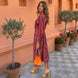 Silvia™ | Vestido midi con estampado