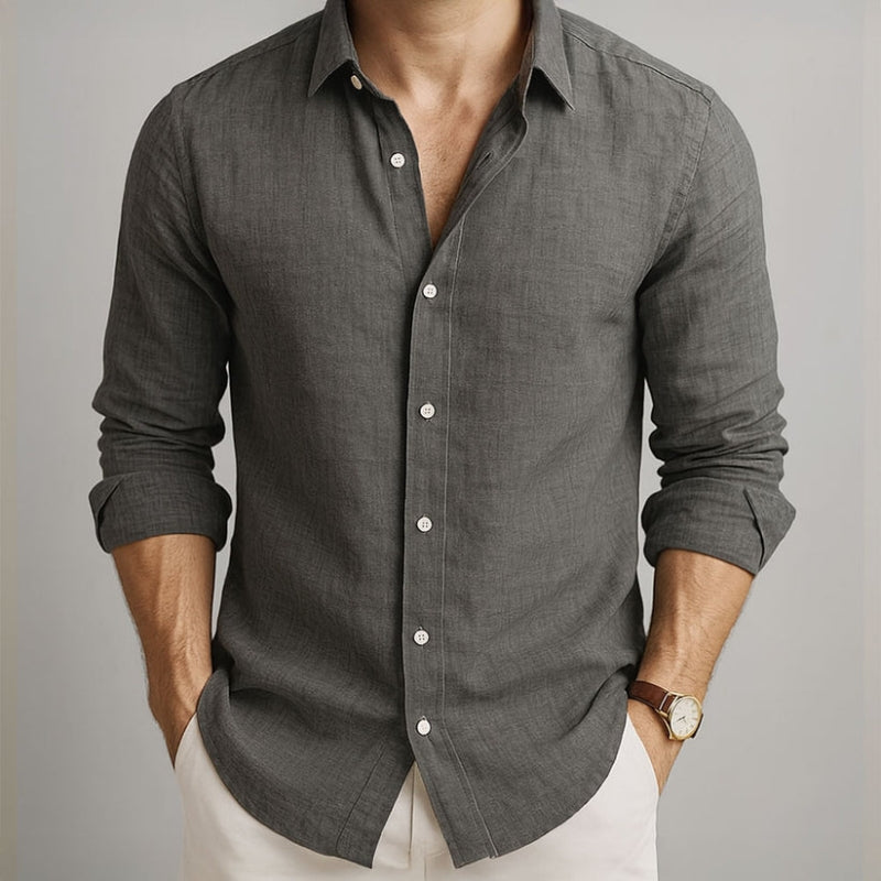 Nova Linenn™ Camisa de Lino Premium