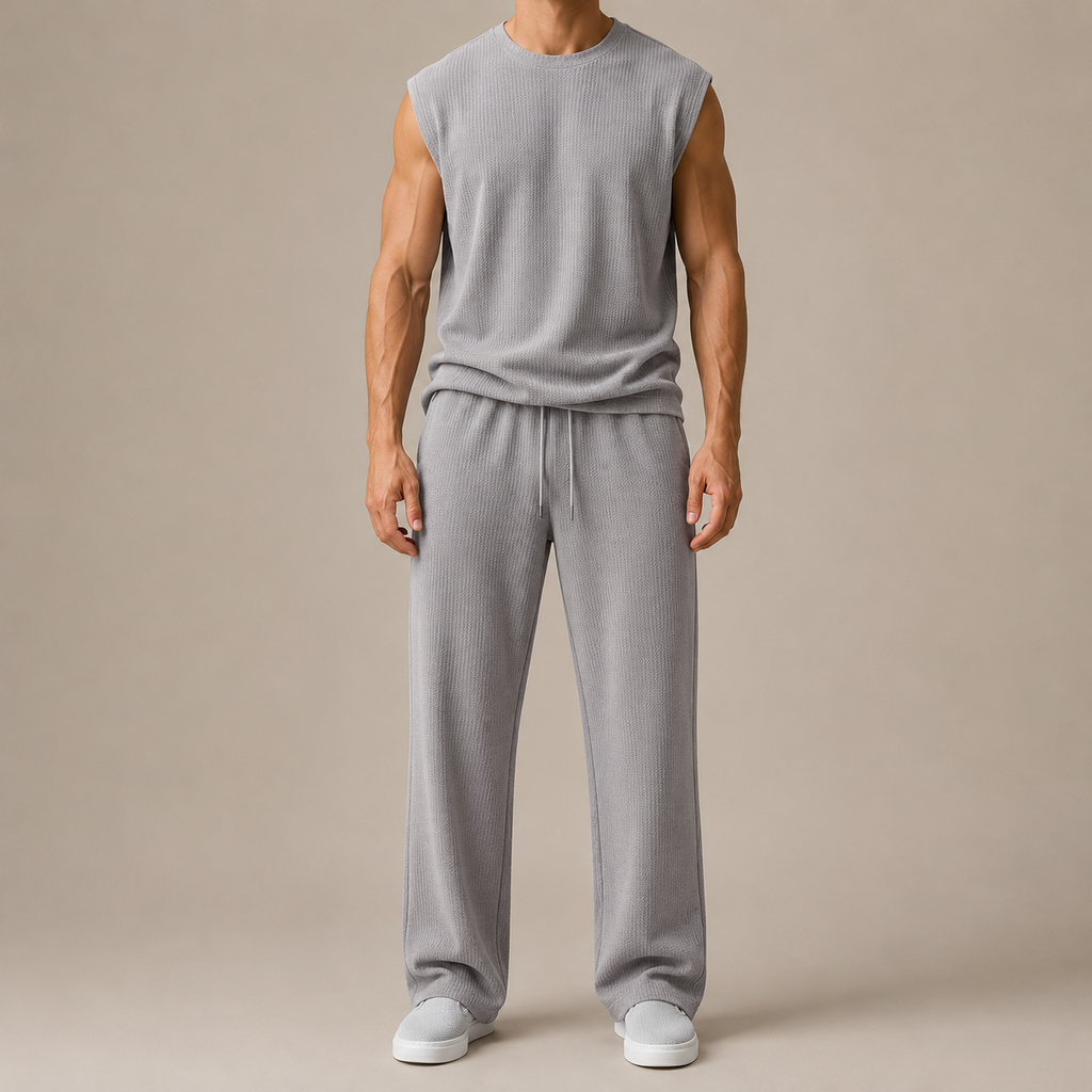 Dante - Conjunto de Pantalón y Camisa Sin Mangas