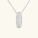 Bubble Initial Diamond Necklace