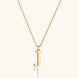 Therese Letter Initial Gold Necklace