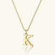 Therese Letter Initial Gold Necklace