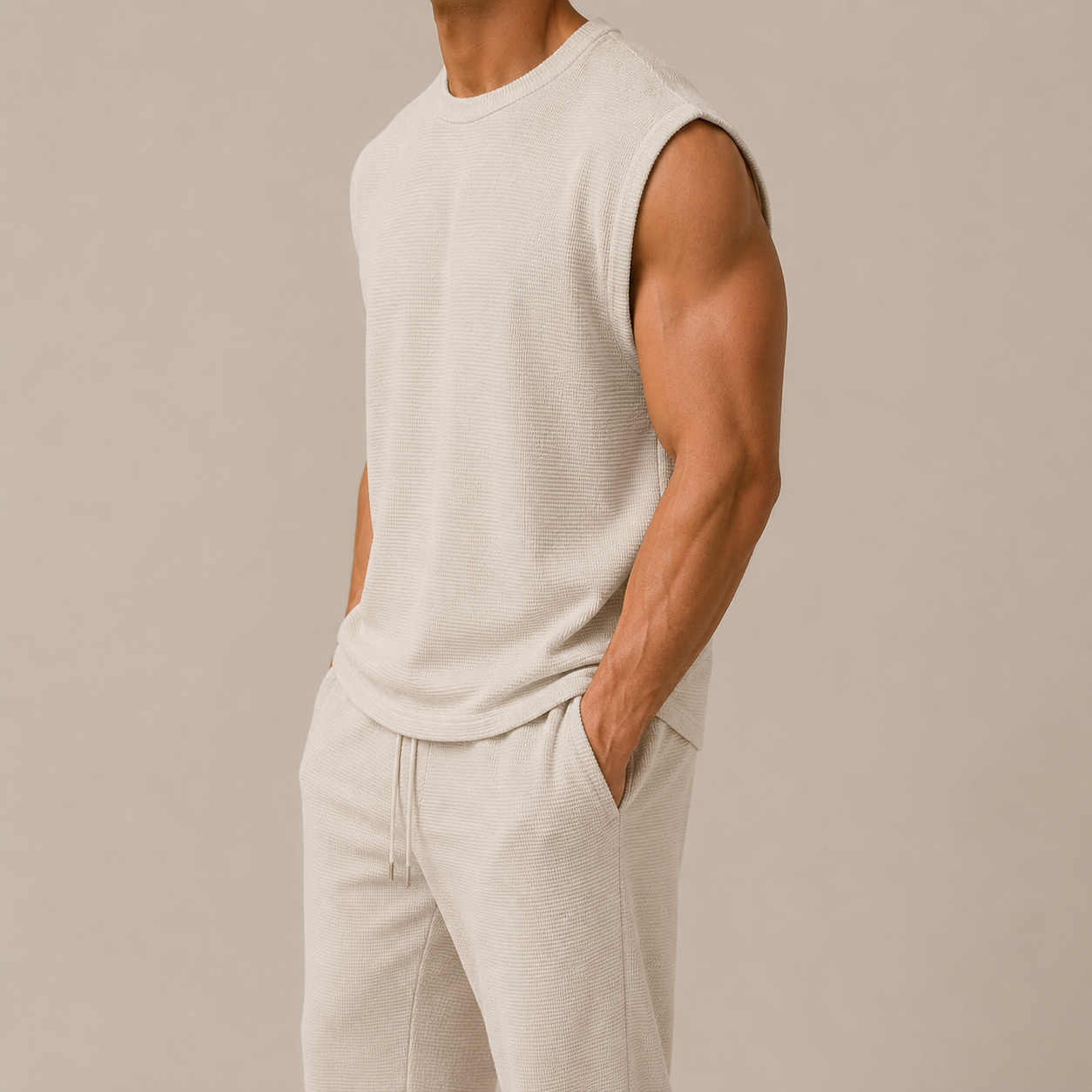 Dante - Conjunto de Pantalón y Camisa Sin Mangas