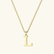 Therese Letter Initial Gold Necklace