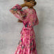Floral Print Wrap Dress