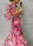 Floral Print Wrap Dress