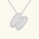 Bubble Initial Diamond Necklace