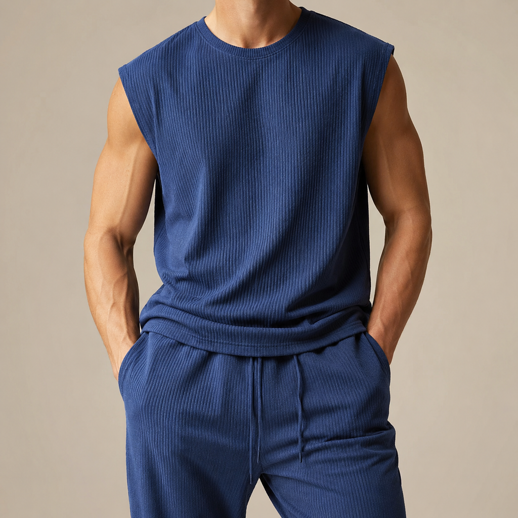 Dante - Conjunto de Pantalón y Camisa Sin Mangas