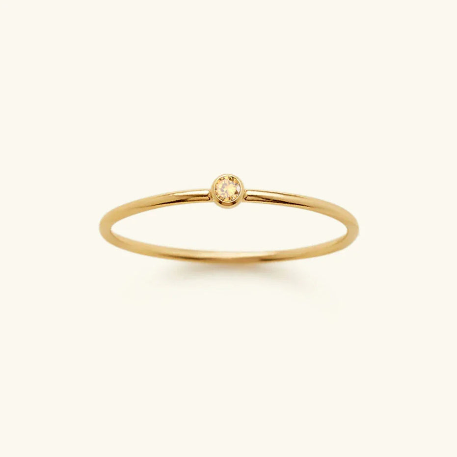 Amelia Birthstone Stacker Ring