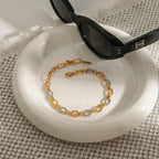 Addison Two Tone Gold Bracelet