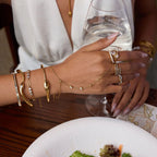 Soletta Diamond Teardrop Gold Ring