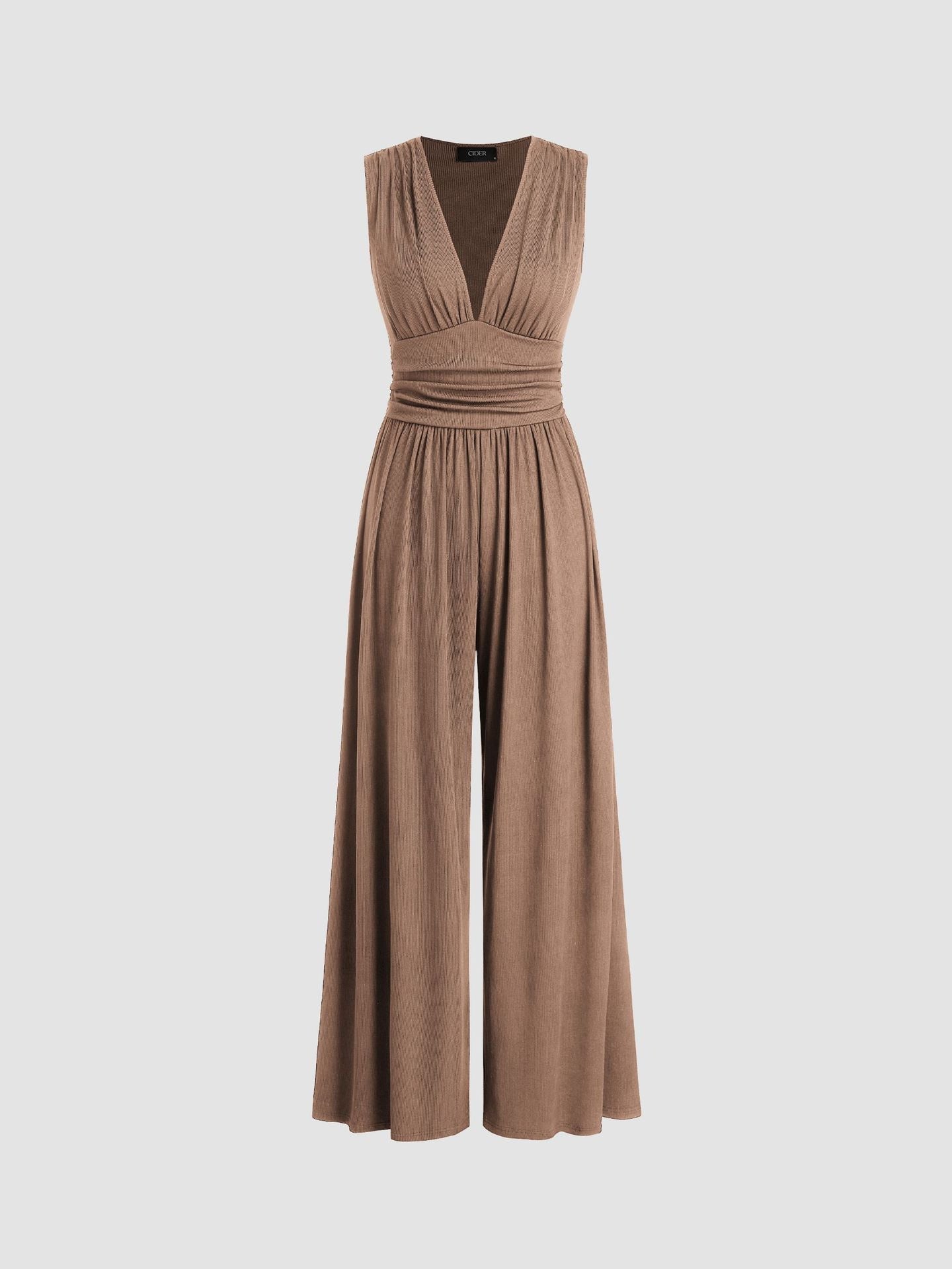 Charity – Mono Elegante sin mangas de pierna ancha