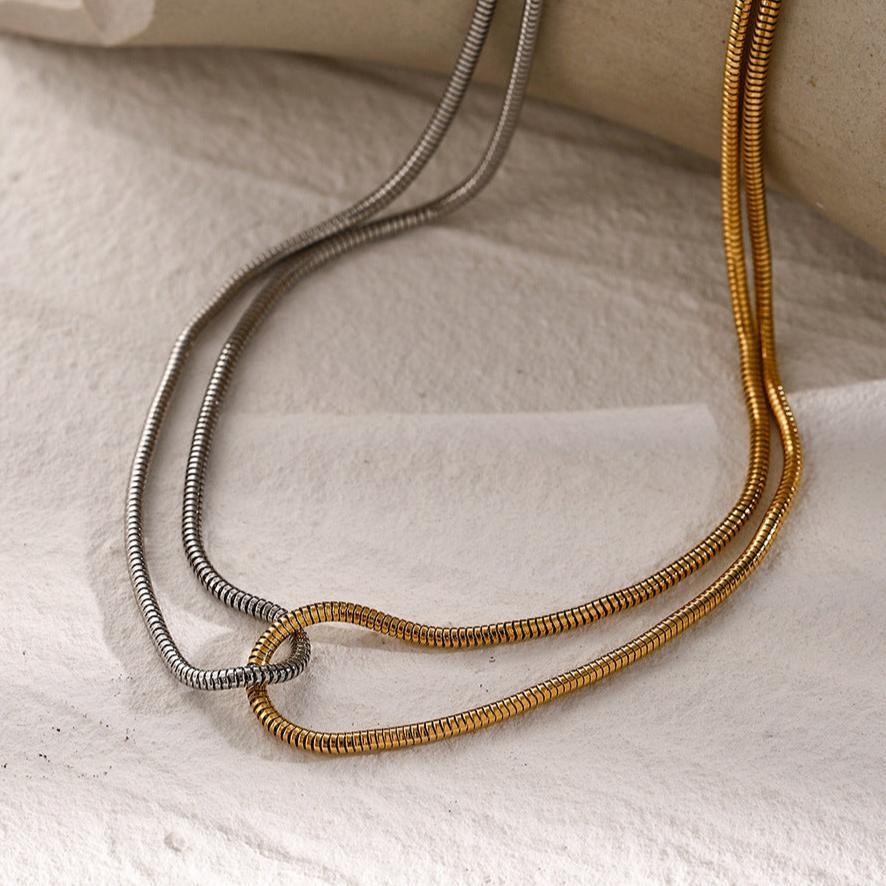 Talia Two-Tone Necklace
