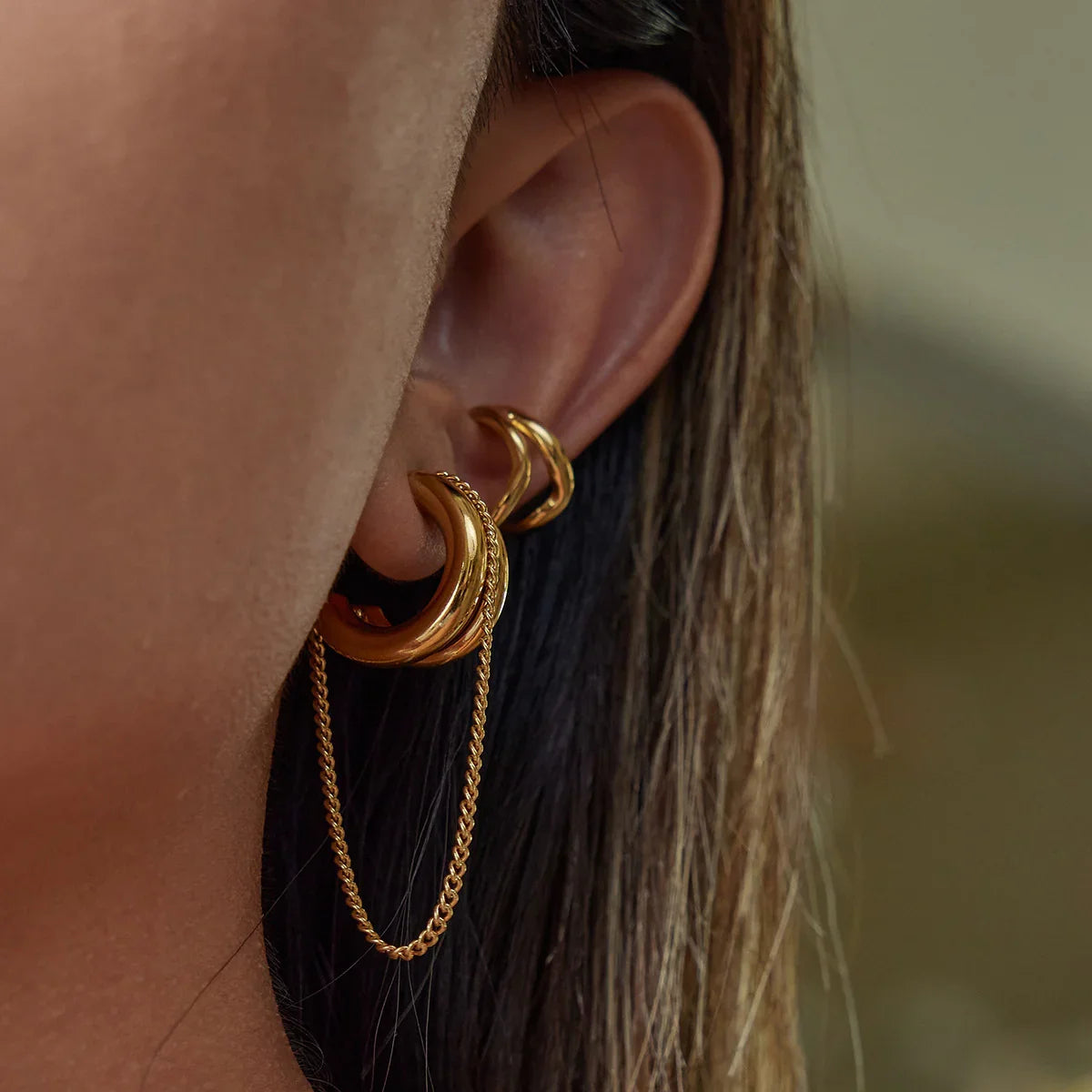 Galilea Link Chain Hoops