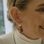 Leighton Chunky Enamel Hoops