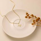 Therese Letter Initial Gold Necklace