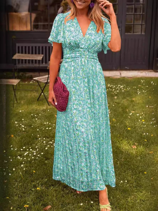 Elis – Vestido largo y vaporoso con estampado floral