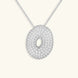 Bubble Initial Diamond Necklace