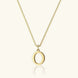 Therese Letter Initial Gold Necklace