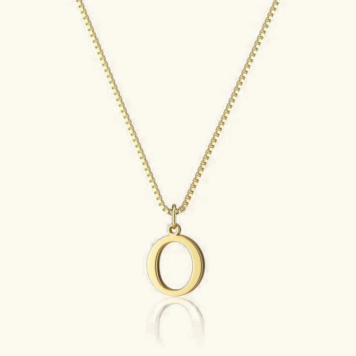 Therese Letter Initial Gold Necklace