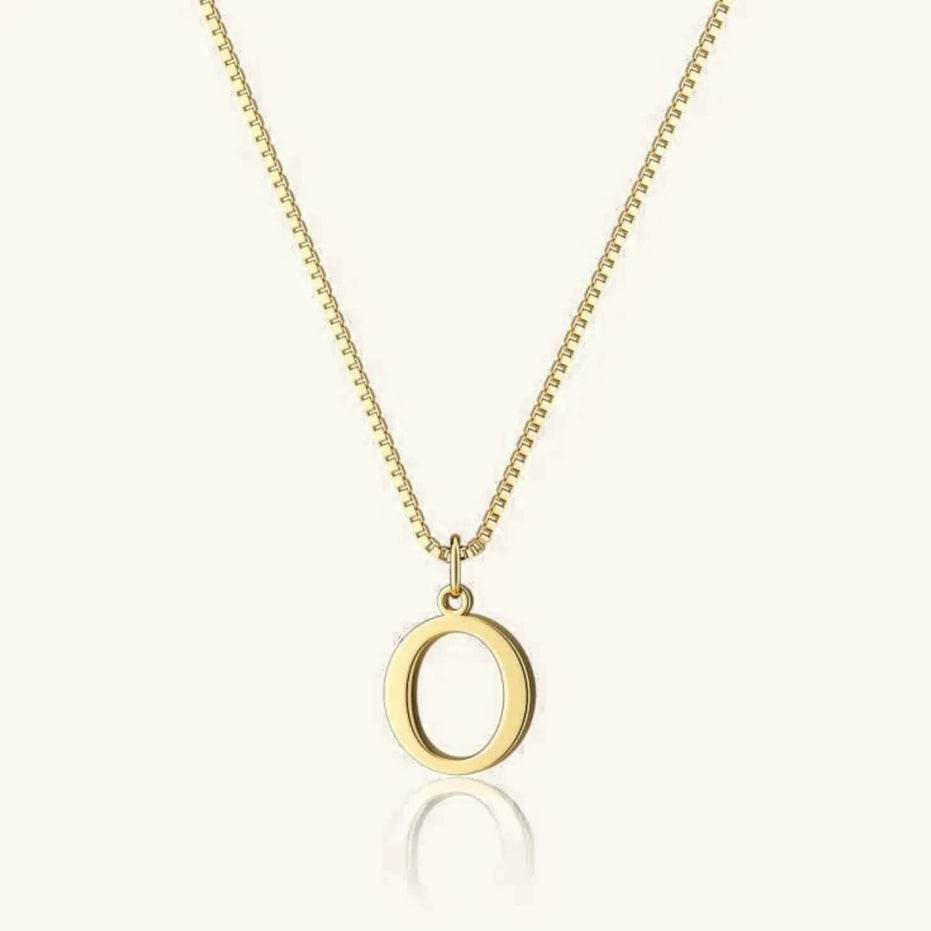 Therese Letter Initial Gold Necklace