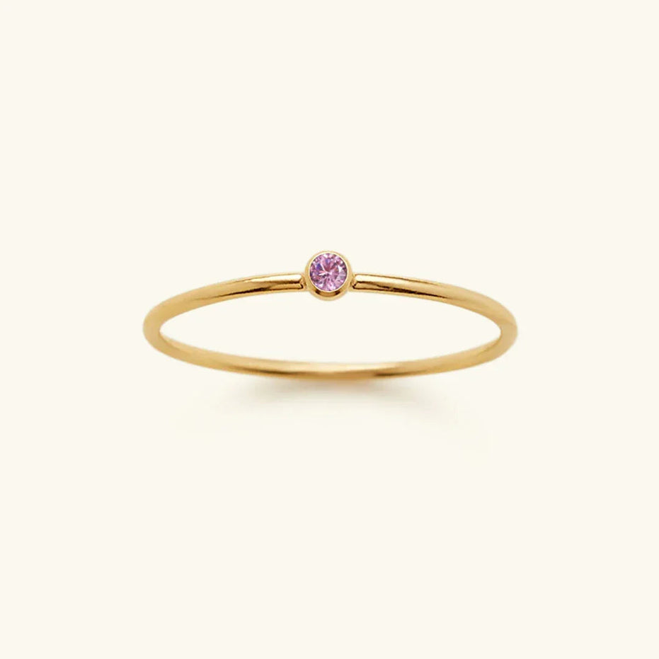 Amelia Birthstone Stacker Ring
