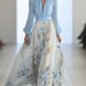Beautiful Floral Print Maxi Dress