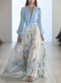 Beautiful Floral Print Maxi Dress
