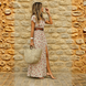 Joselin™ – Vestido largo bohemio y vaporoso con cinturón