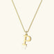 Therese Letter Initial Gold Necklace