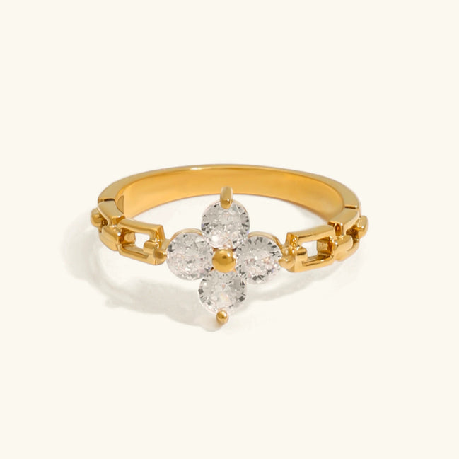 Clestine Diamond Petal Ring