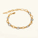 Addison Two Tone Gold Bracelet 