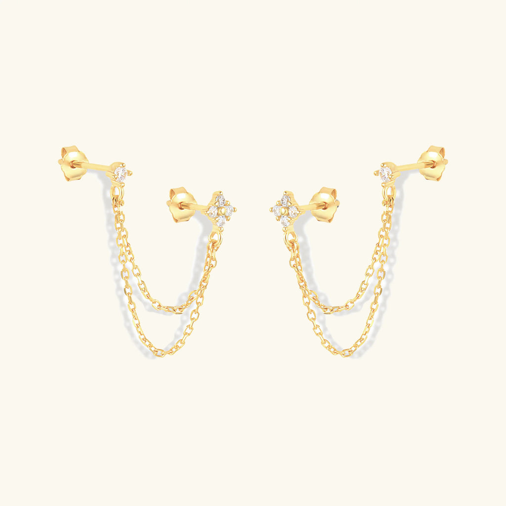 Kendall Diamond Chain Stud