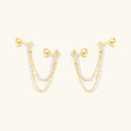 Kendall Diamond Chain Stud