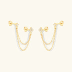 Kendall Diamond Chain Stud