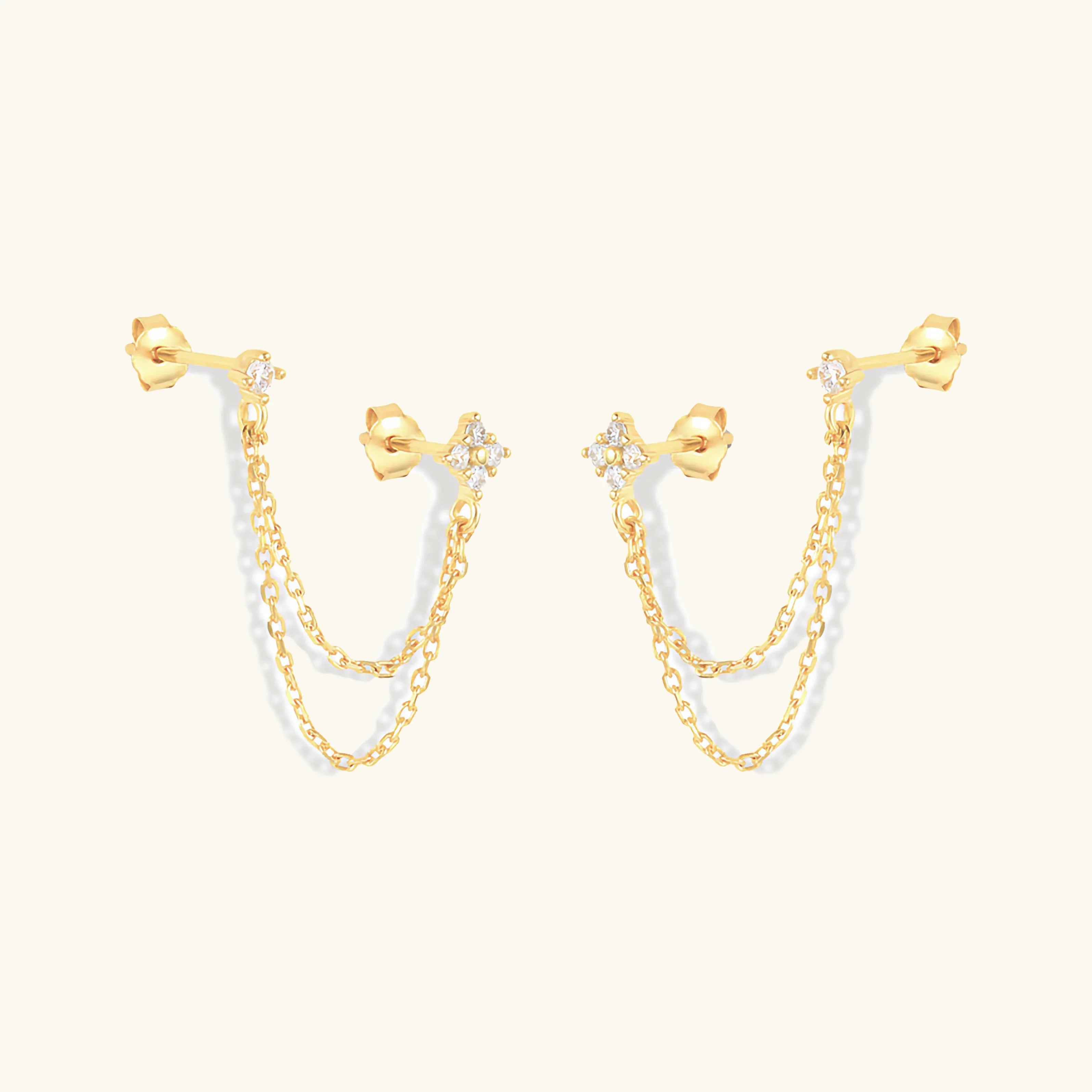 Kendall Diamond Chain Stud