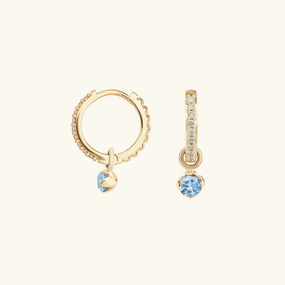 Blake Reversible Diamond Hoop Earrings