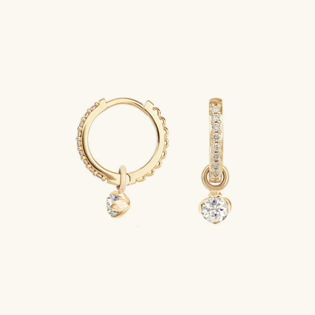 Blake Reversible Diamond Hoop Earrings