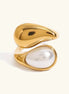 Mara Amber Pearl Ring