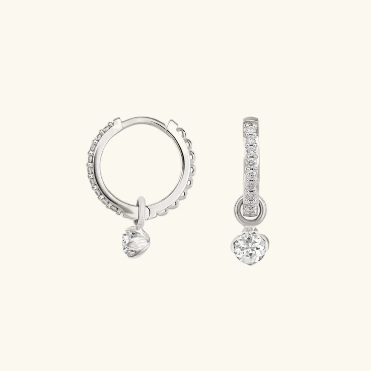 Blake Reversible Diamond Hoop Earrings
