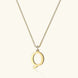 Therese Letter Initial Gold Necklace